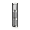 Noah 12.2x55 Black Metal with White Fabric Shade Rectangular Wall Sconce thumbnail 0
