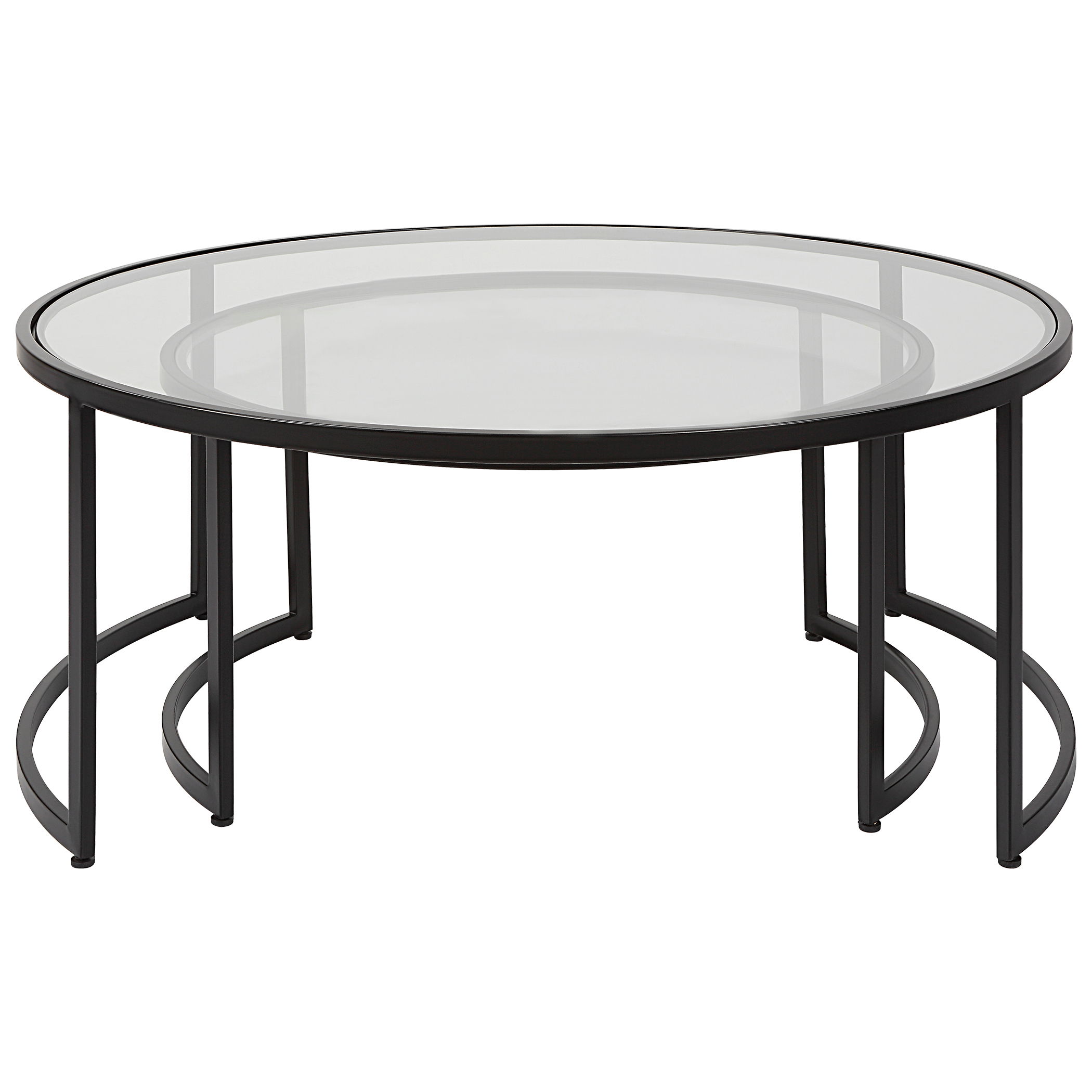 Rhea Black Nesting Coffee Tables S/2 large image 