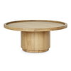 Cohen Coffee Table Natural, by Moe's Home, 38" width x 16" height x 38" depth thumbnail 1