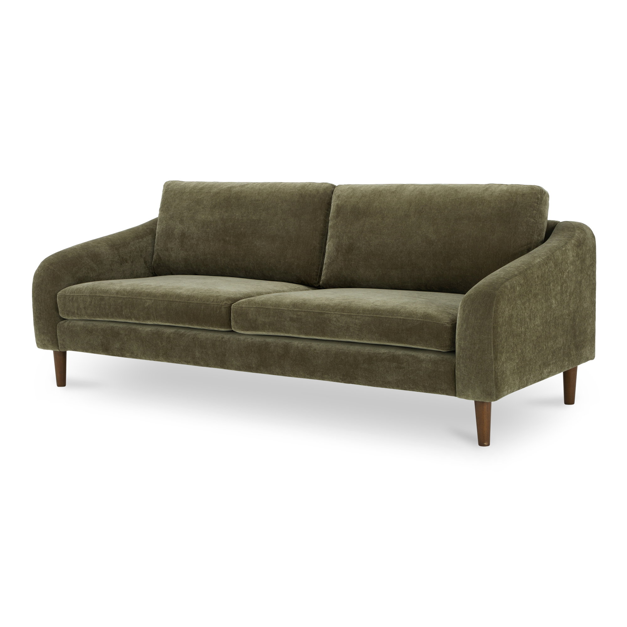 Quinn Sofa Cedar Green, Sofas & Sectional by Moe's Home, 86.6" width x 33.5" height x 34.8" depth View 2