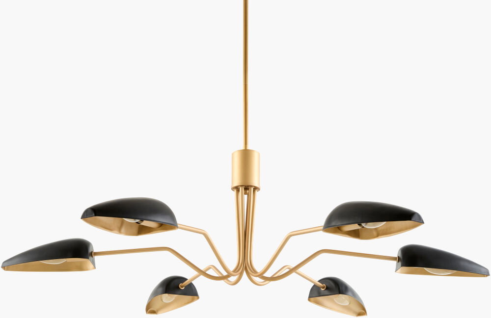 Rivage Chandelier, by Surya, 40" length x 40" width x 56" height