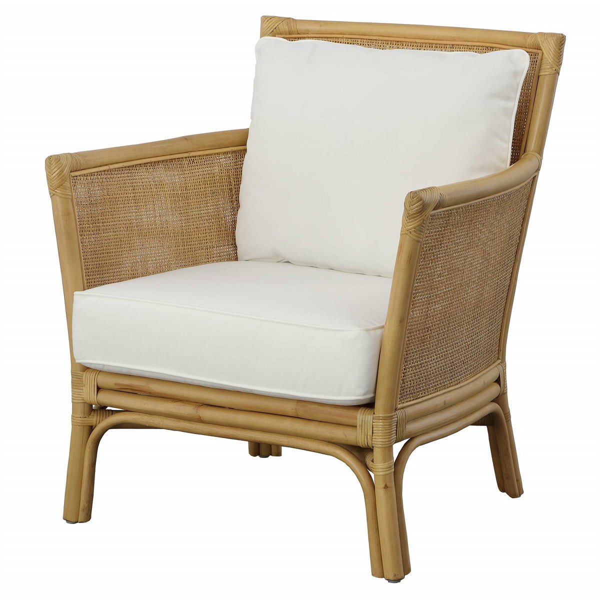Pacific Rattan Armchair, Accent Chair by Uttermost, 29" width x 33" height x 28" depth View 4