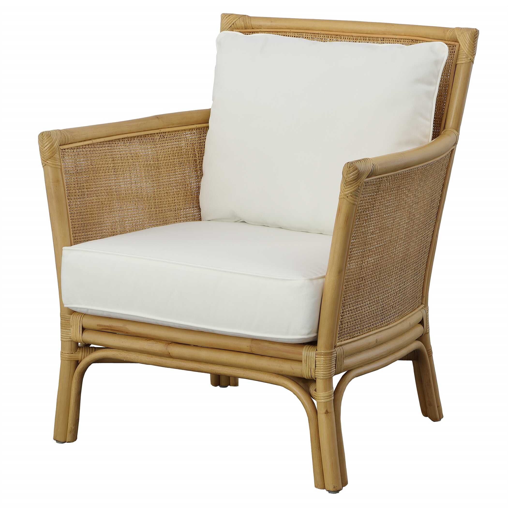 Pacific Rattan Armchair, Furniture by Uttermost, 29" width x 33" height x 28" depth View 4
