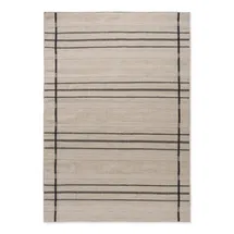 Online Designer Patio Zona Striped Area Rug in Charcoal/Beige