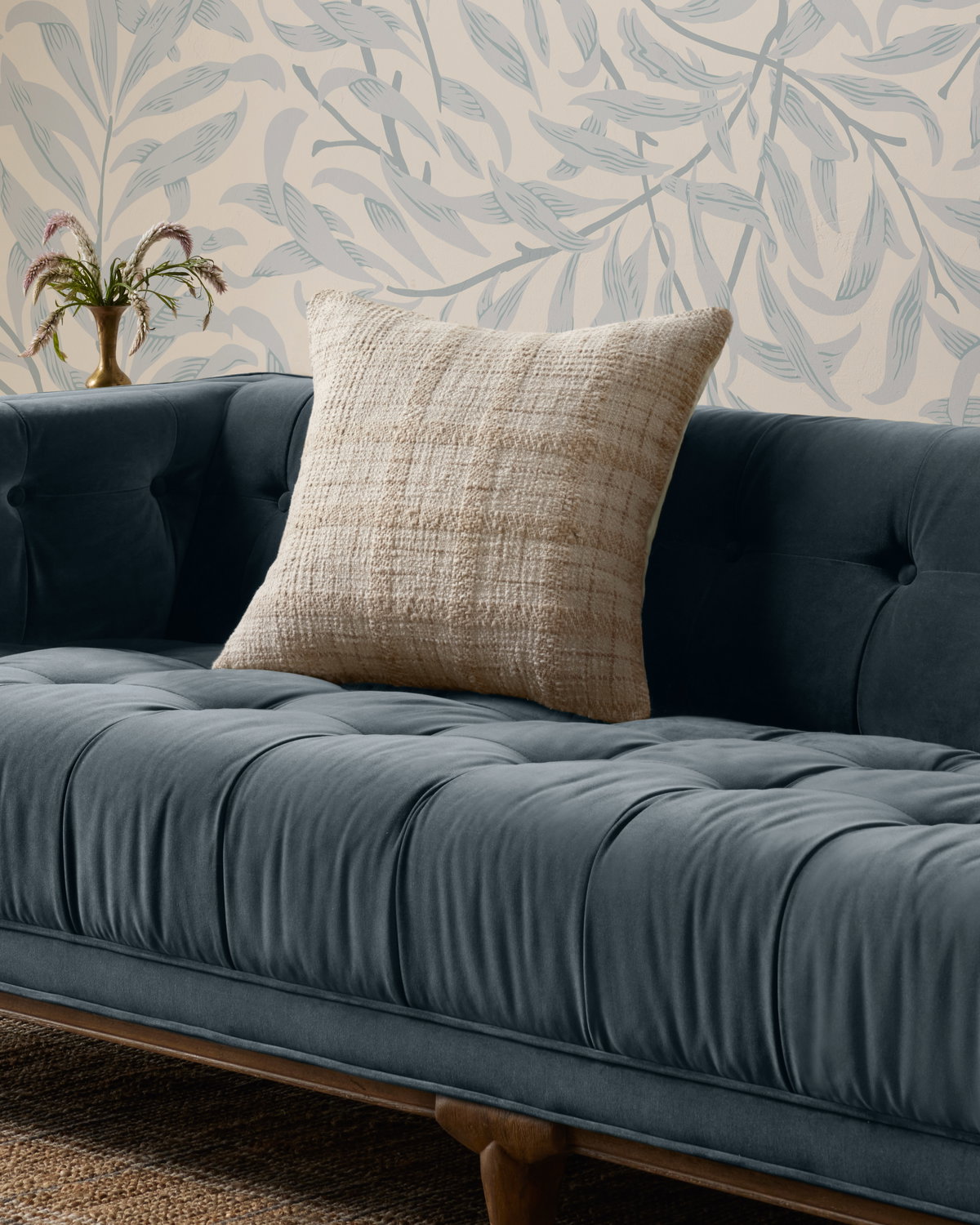 Chris Loves Julia x Loloi Fern Pillow, Decorative Pillow, 18" length x 18" width View 6