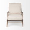 Harman II Off-White Fabric Seat with Wood Frame Accent Chair thumbnail 4