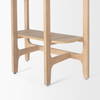 Taylin Light Brown Solid Wood Open Bookshelf, Shelving & Bookcase by Mercana, 33" length x 14" width x 83" height thumbnail 11