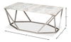 Trapezoid Coffee Table  Marble Top thumbnail 6