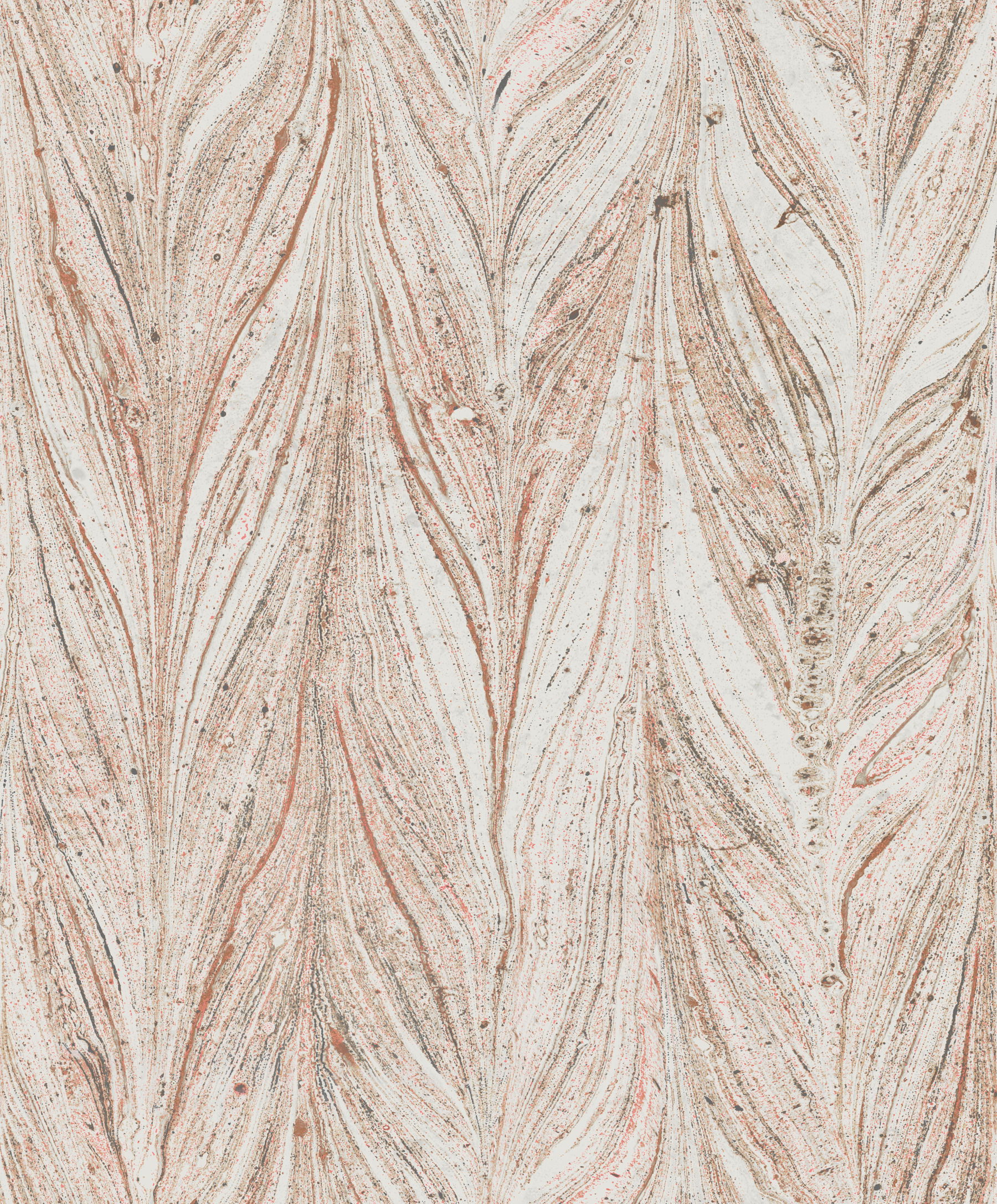 Ebru Marble Sienna Metallic Wallpaper large image 