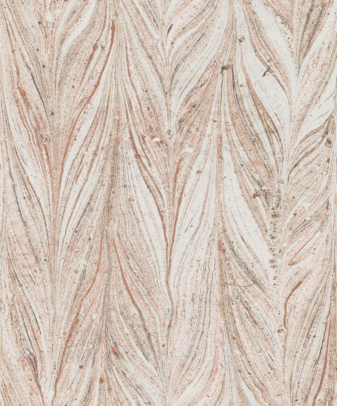Ebru Marble Sienna Metallic Wallpaper