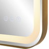 Crofton Lighted Brass Vanity Mirror, by Uttermost, 1'10.25" width x 2'8.25" height x 2.12" depth thumbnail 9