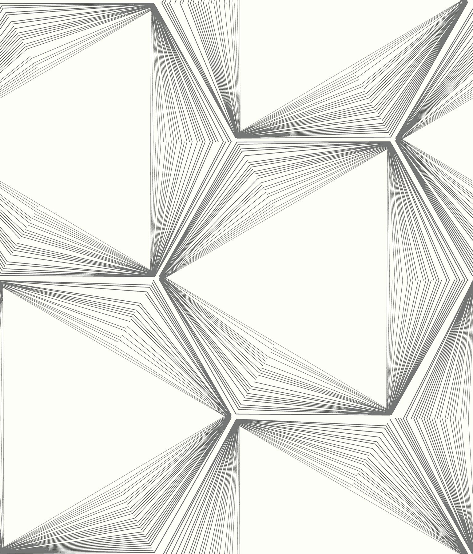 Honeycomb Charcoal Peel & Stick Wallpaper large image 