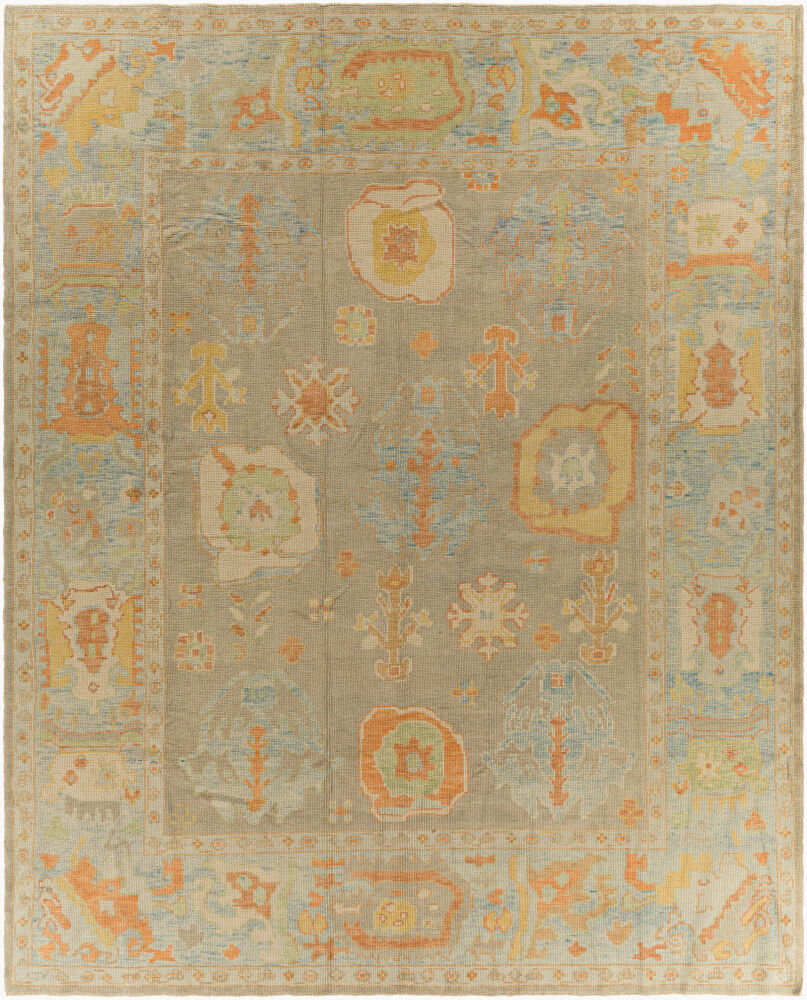 Antique One of a Kind Handmade Rug, by Surya, 10'6" length x 8'7" width