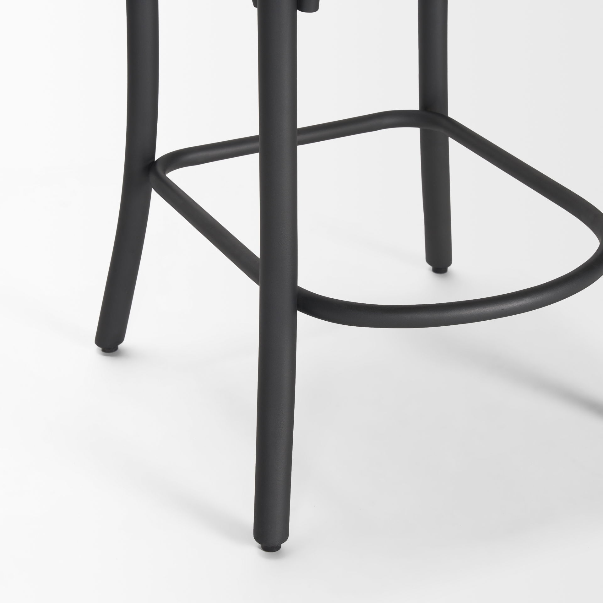 Etienne Light Brown Wood with Iron Metal Counter Stool large image 