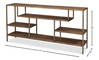 Cullum Shagreen Console  Tawny Brown, by Sarreid, 1'2" length x 5'11" width x 2'9" height thumbnail 13