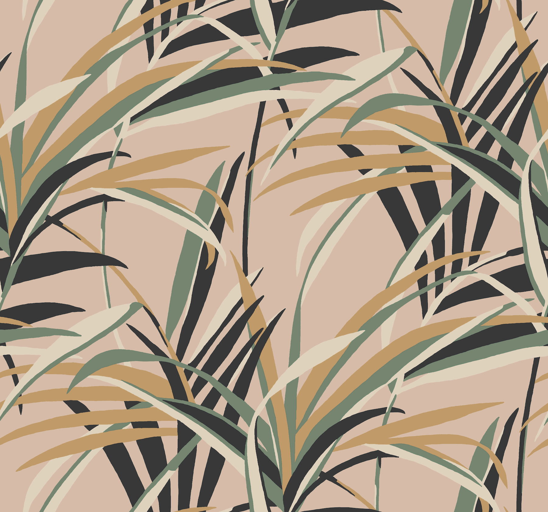 Tropical Paradise Blush Wallpaper large image 