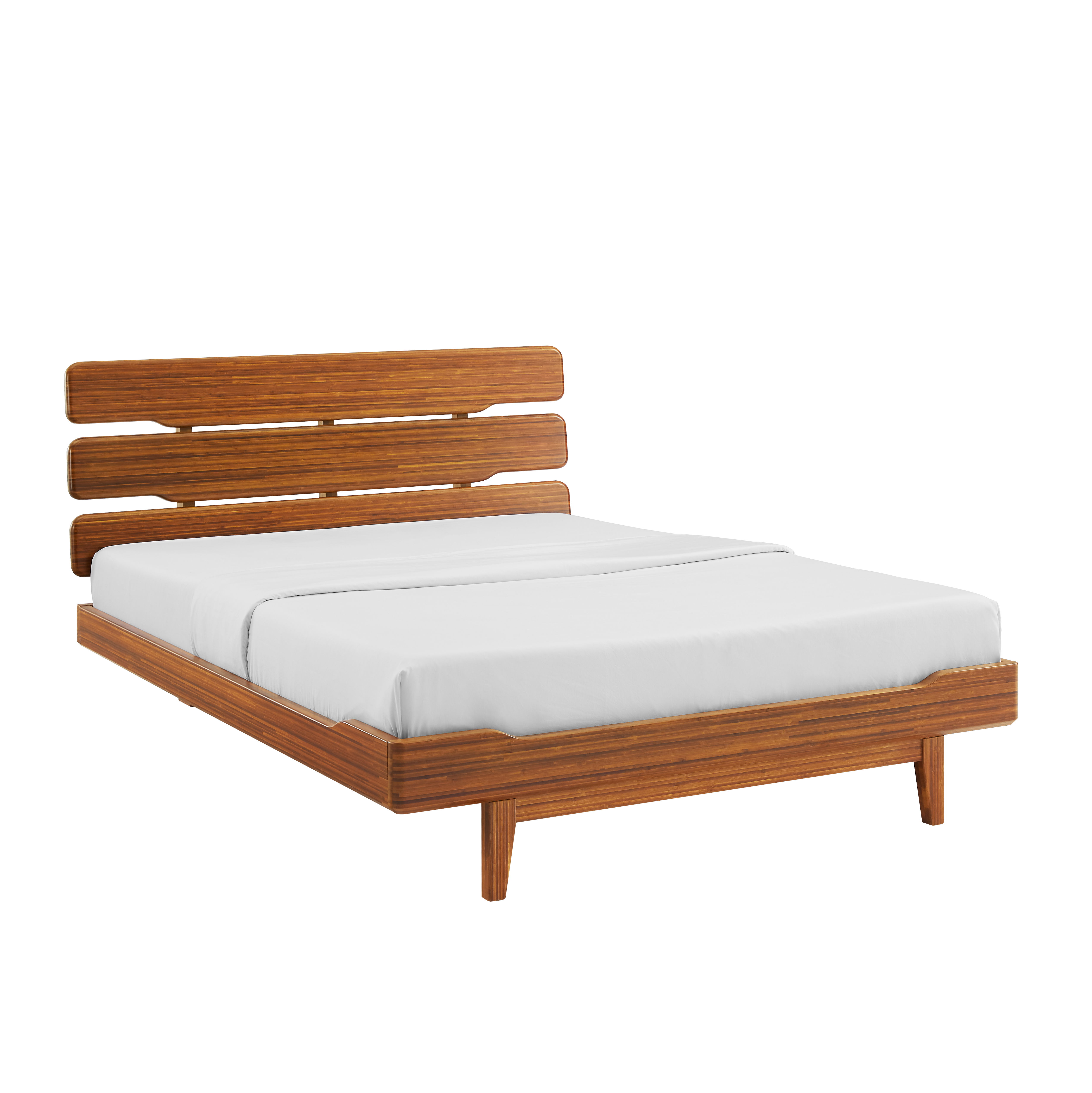 Currant Queen Platform Bed, Amber, by Greenington, 88" length x 63.75" width x 39.5" height View 1
