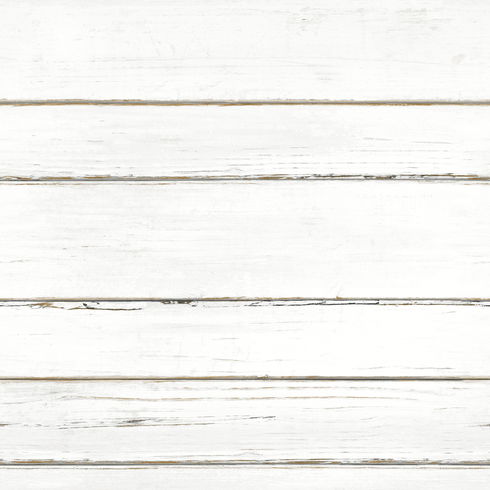 Shiplap Planks White Wallpaper