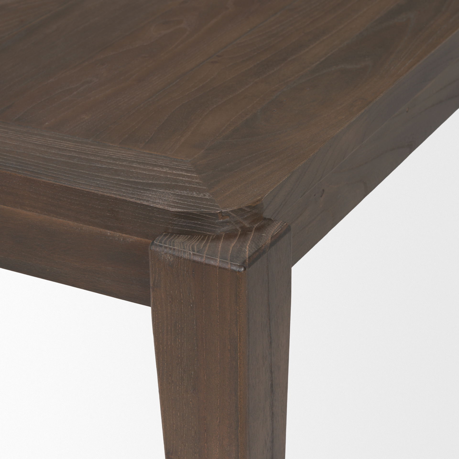Teva Dark Brown Wood Rectangular 72' Dining Table large image 