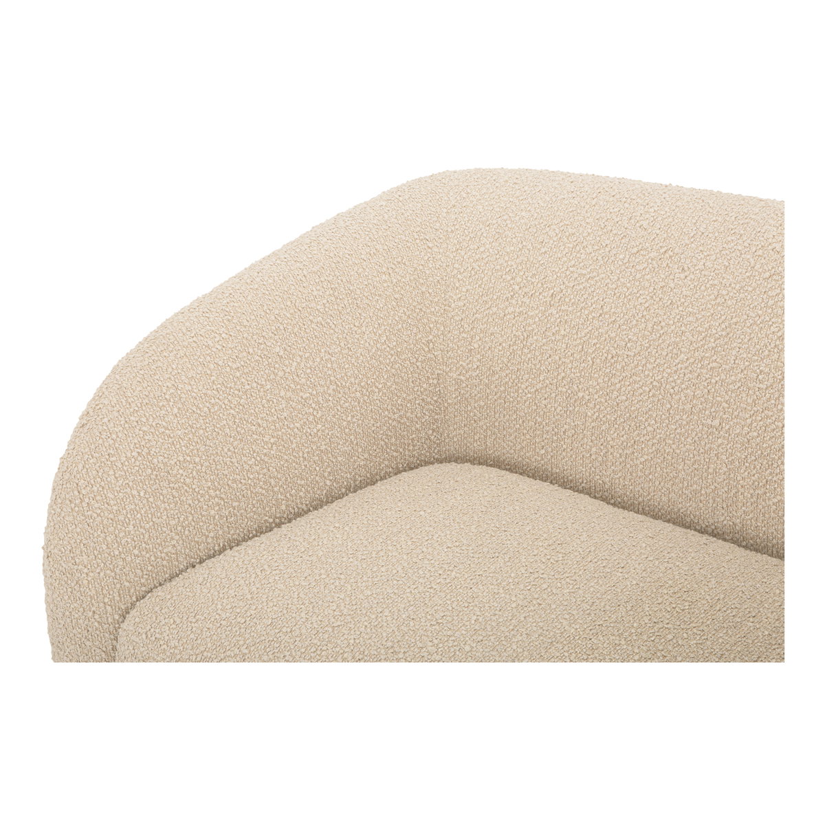 Faye Sofa Beige Boucle, Sofas & Sectional by Moe's Home, 92" width x 29" height x 35" depth View 5