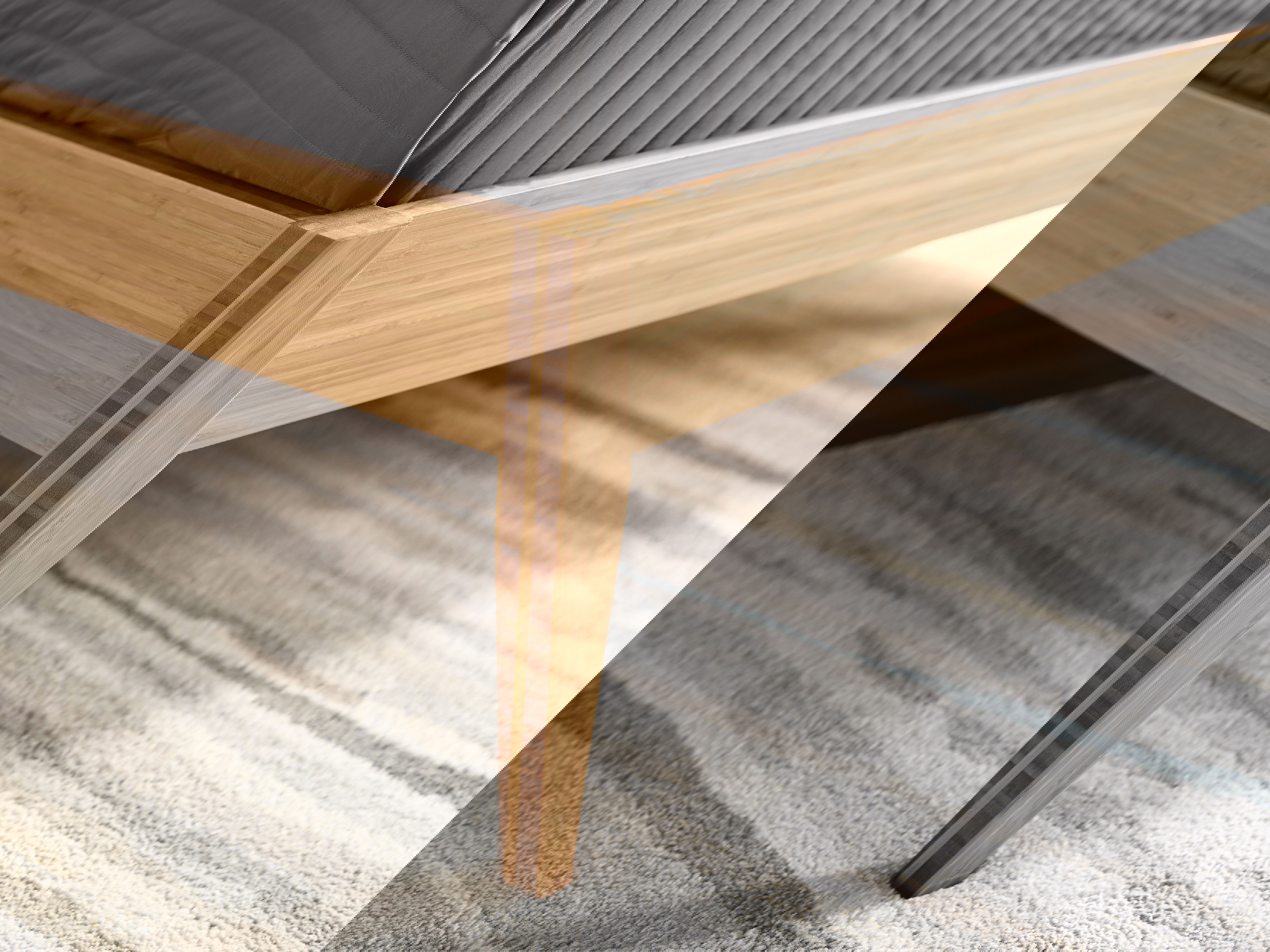 Sienna Queen Platform Bed, Caramelized, by Greenington, 85.5" length x 64.75" width x 40" height View 10