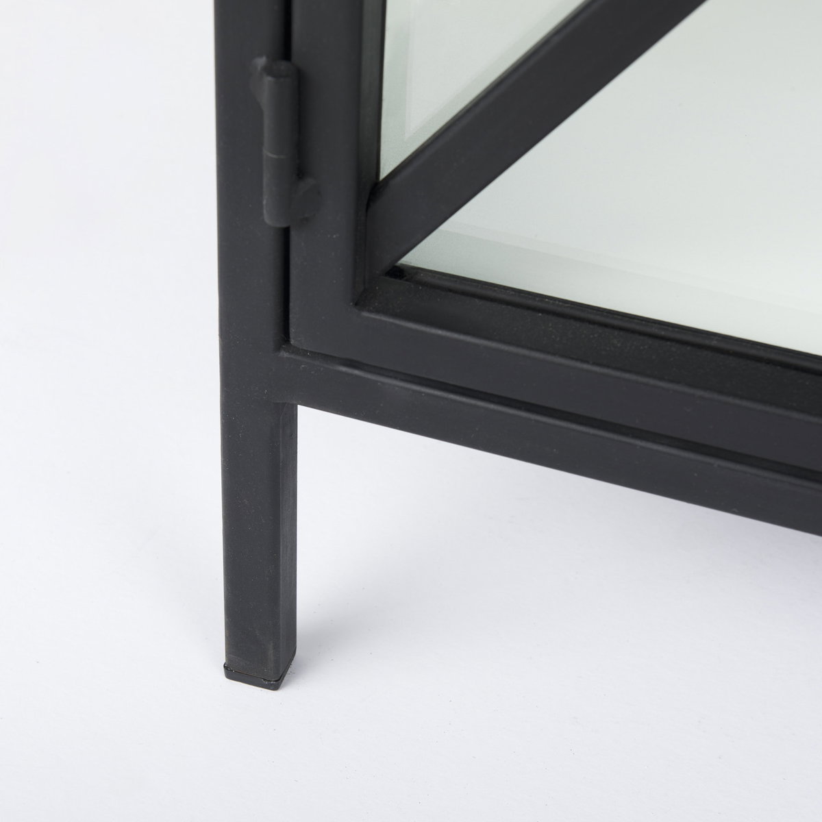 Aurelia Two Door Glass Cabinet, Cabinets & Chest by Mercana, 40.5" length x 16" width x 33" height View 14