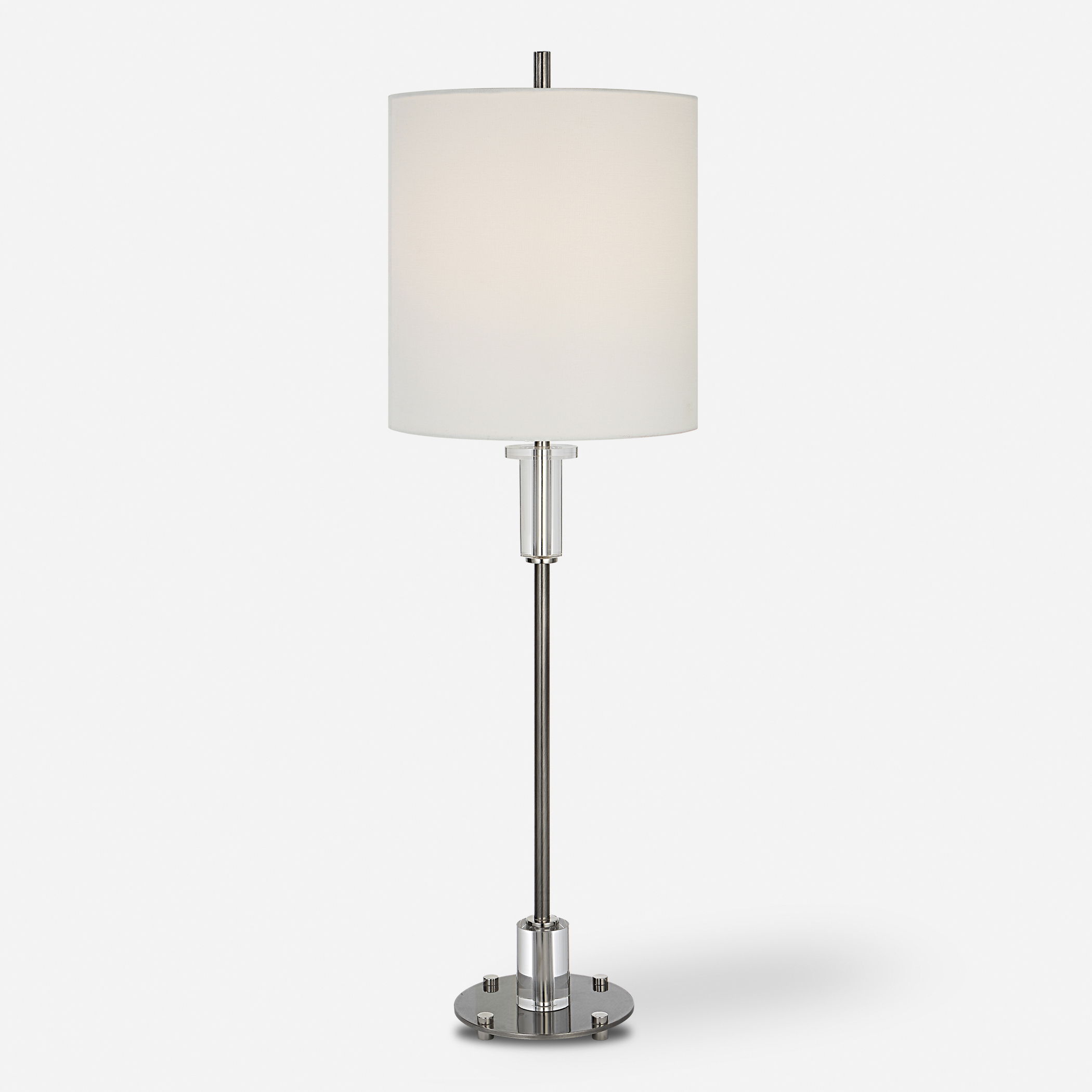 Aurelia Steel Buffet Lamp large image 