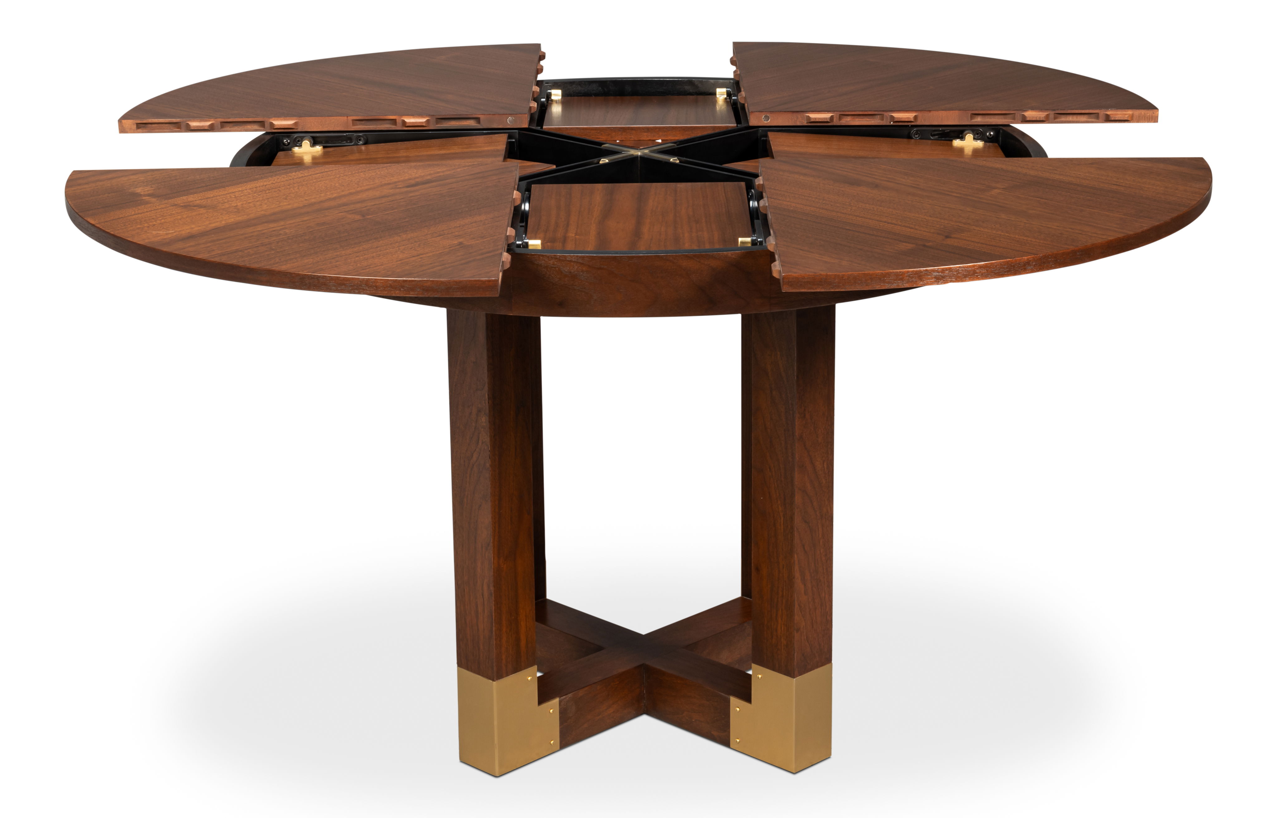 Brooklyn Jupe Table, Dining Table by Sarreid, 42" length x 56" width x 30" height View 2