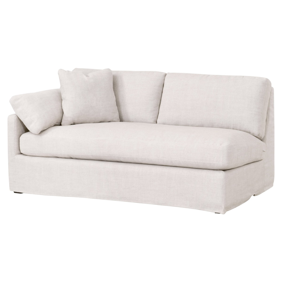 Lena Modular Slipcover 2-Seat Left Slope Arm Sofa, Seating by Essentials for Living, 70" width x 34" height x 39.5" depth View 3