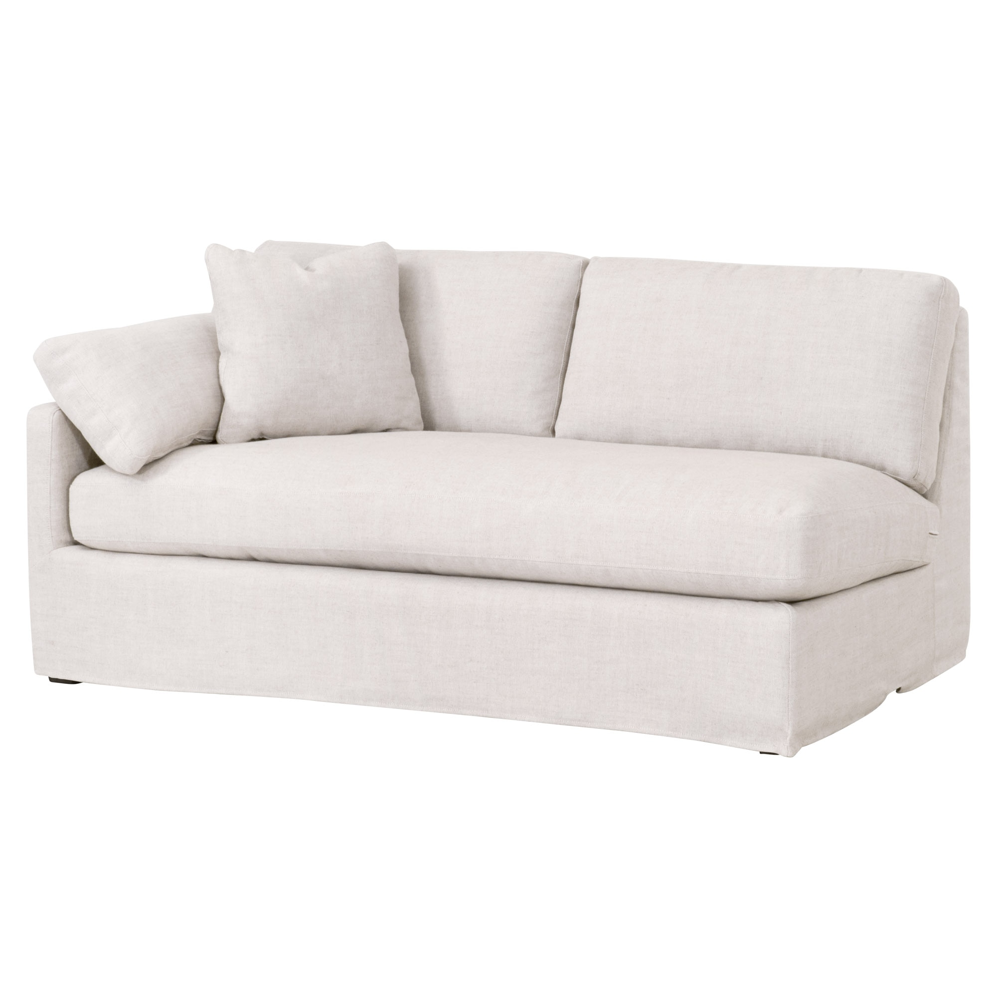 Lena Modular Slipcover 2-Seat Left Slope Arm Sofa Lena Modular Slipcover 2-Seat Left Slope Arm Sofa large image