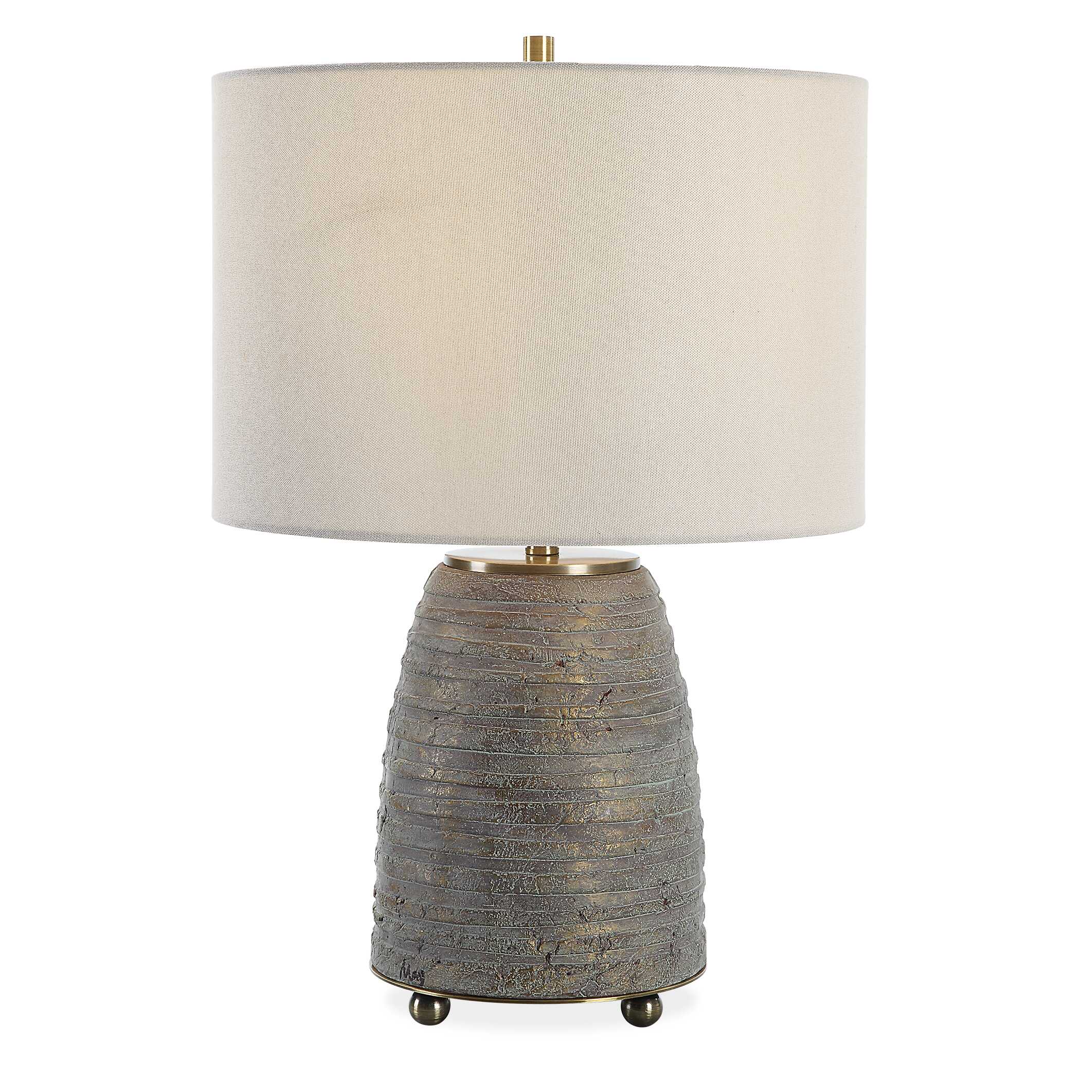 Gorda Bronze Ceramic Table Lamp, by Uttermost, 15" width x 22.5" height x 15" depth View 1