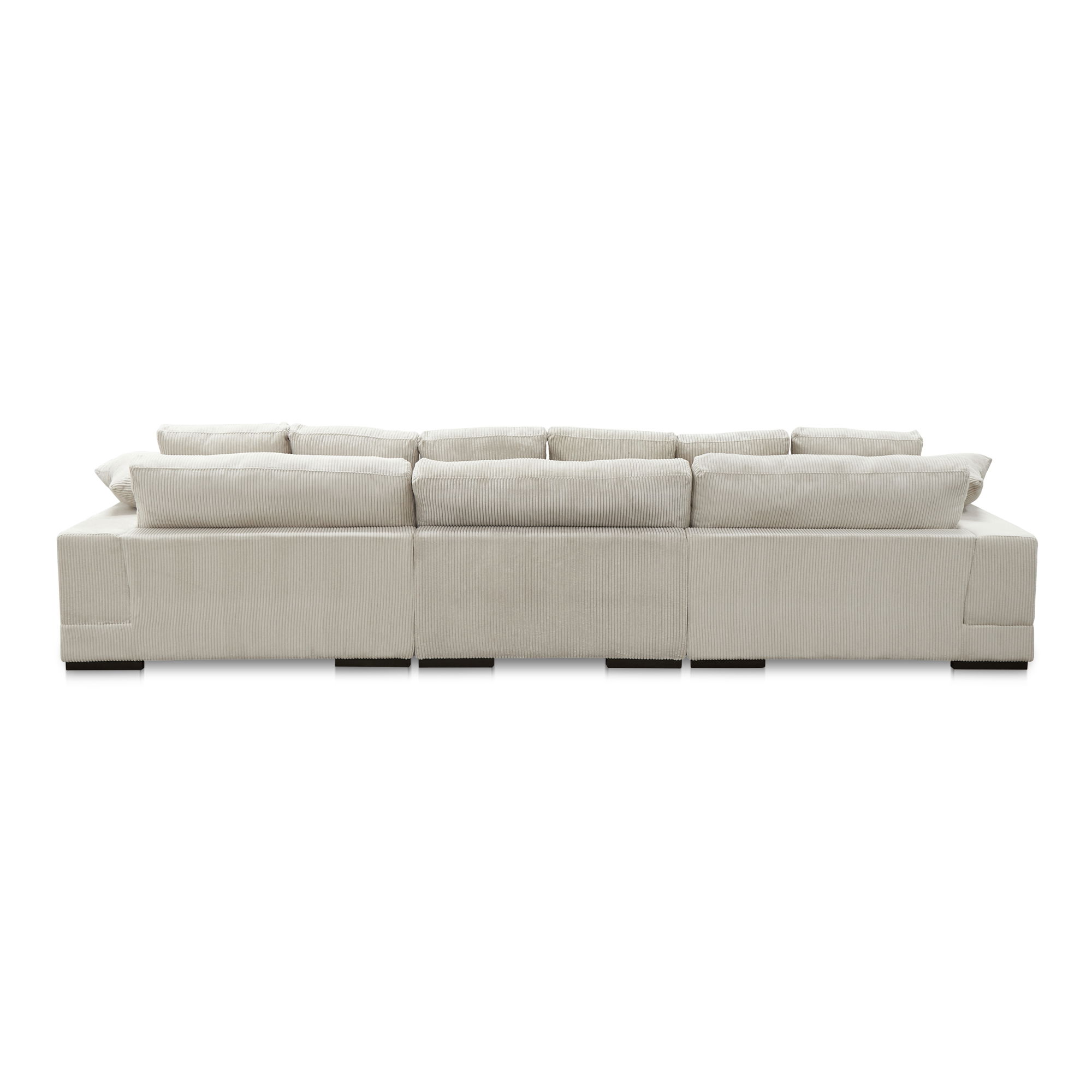Plunge Large Sectional Cappuccino, Sectional Sofa by Moe's Home, 147.5" width x 34" height x 46" depth View 6