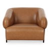 Devlin Lounge Chair Tan Leather thumbnail 0