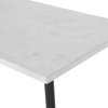 Nightfall White Marble Console Table, by Uttermost, 59" width x 31.5" height x 16" depth thumbnail 7
