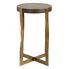 Drew Brass Accent Table, Side & End Table by Uttermost, 16.12" width x 24" height x 16.12" depth thumbnail 1