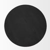 Mattius Black Wood Accent Table, Side & End Table by Mercana, 18" length x 18" width x 22.5" height thumbnail 10