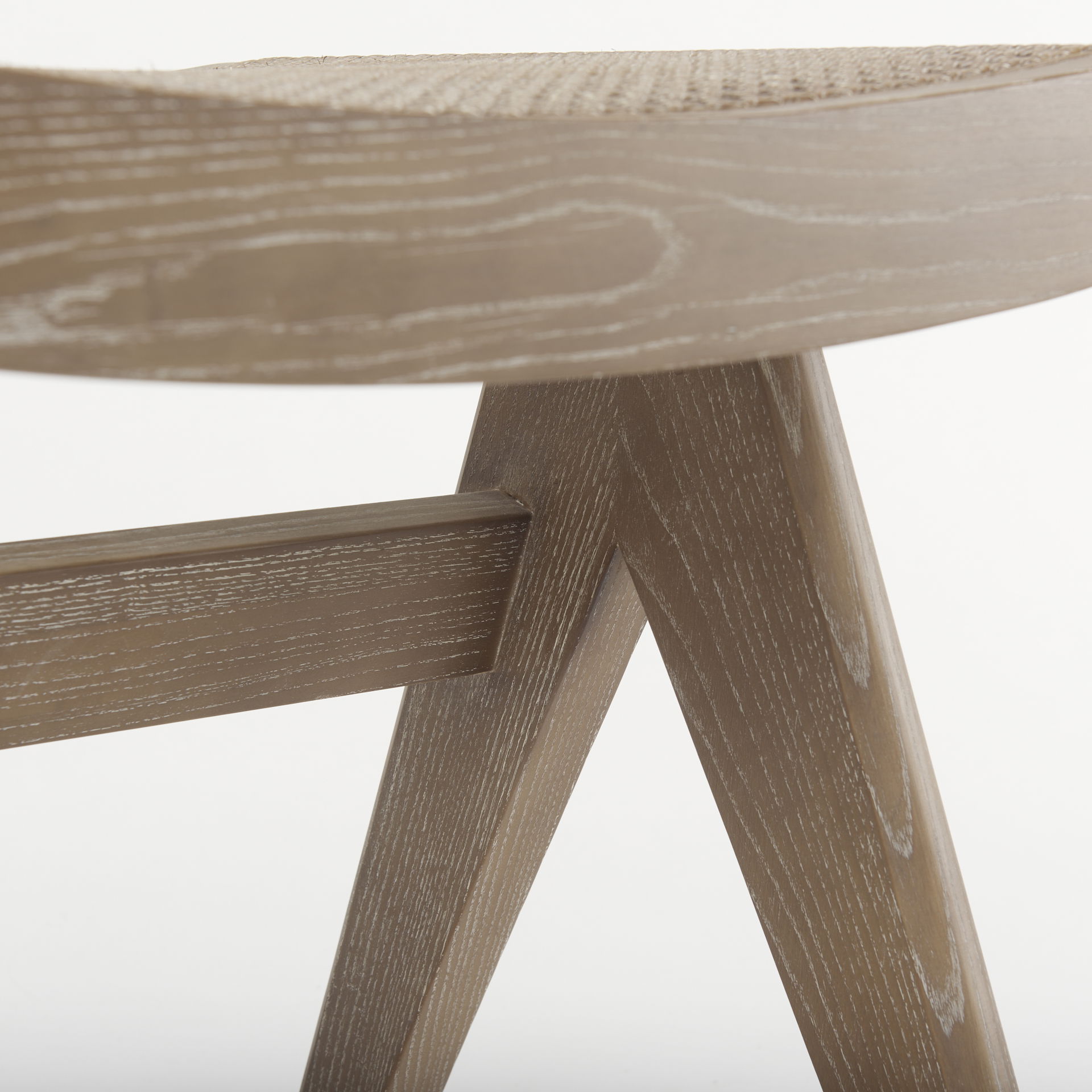 Arvin  Medium Brown Wooden Stool large image 