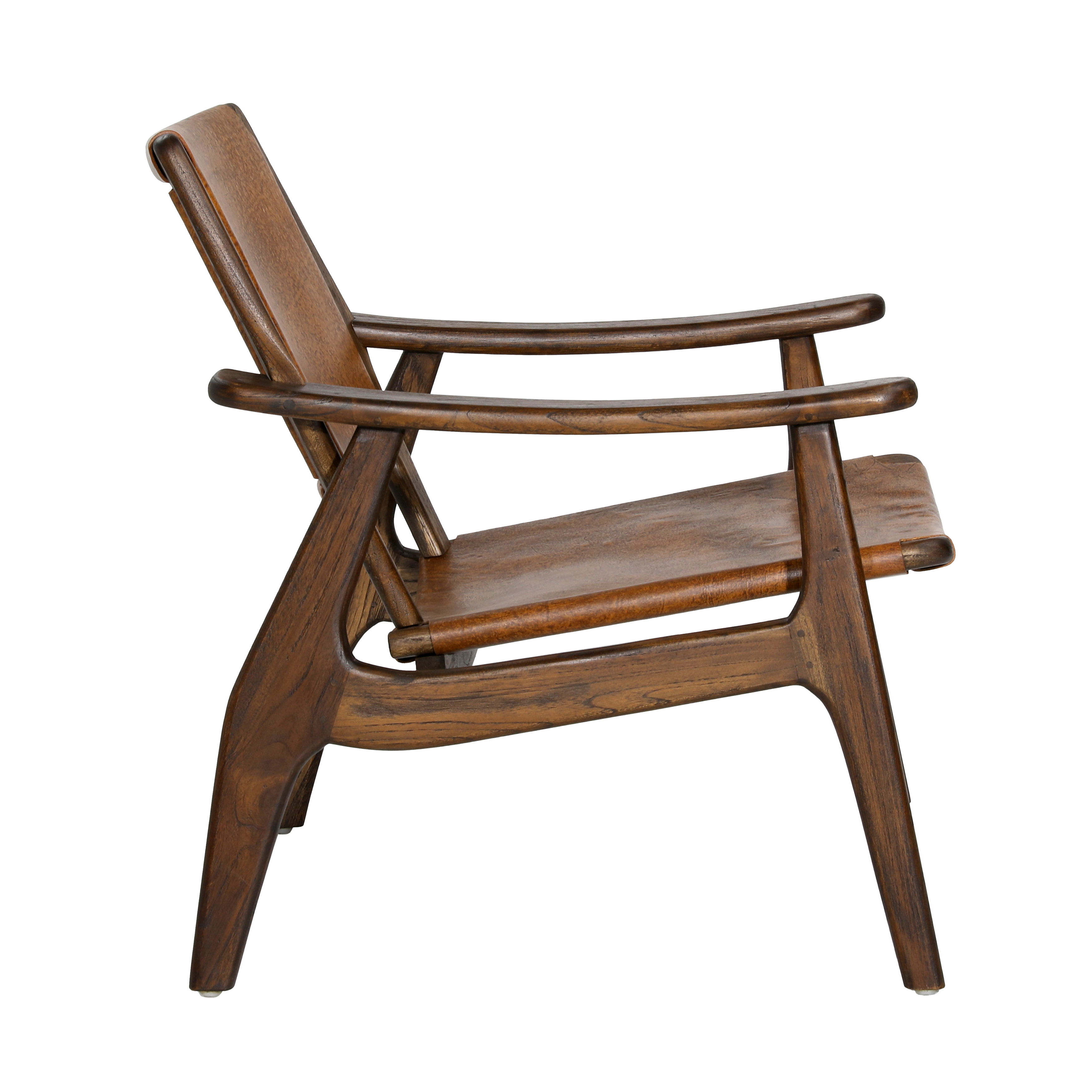 Dania Occasional Chair Brown, Accent Chair by Dovetail, 29.75" width x 31.89" height x 31" depth View 3