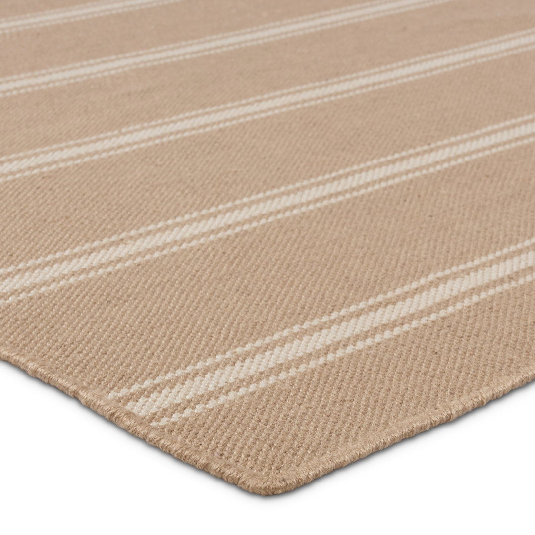 Memento Handmade Indoor/Outdoor Striped Beige/ Ivory large image 