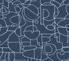 Robotics Navy Peel & Stick Wallpaper, by York Wall, 20' length x 2'3" width x 0.02" depth thumbnail 1