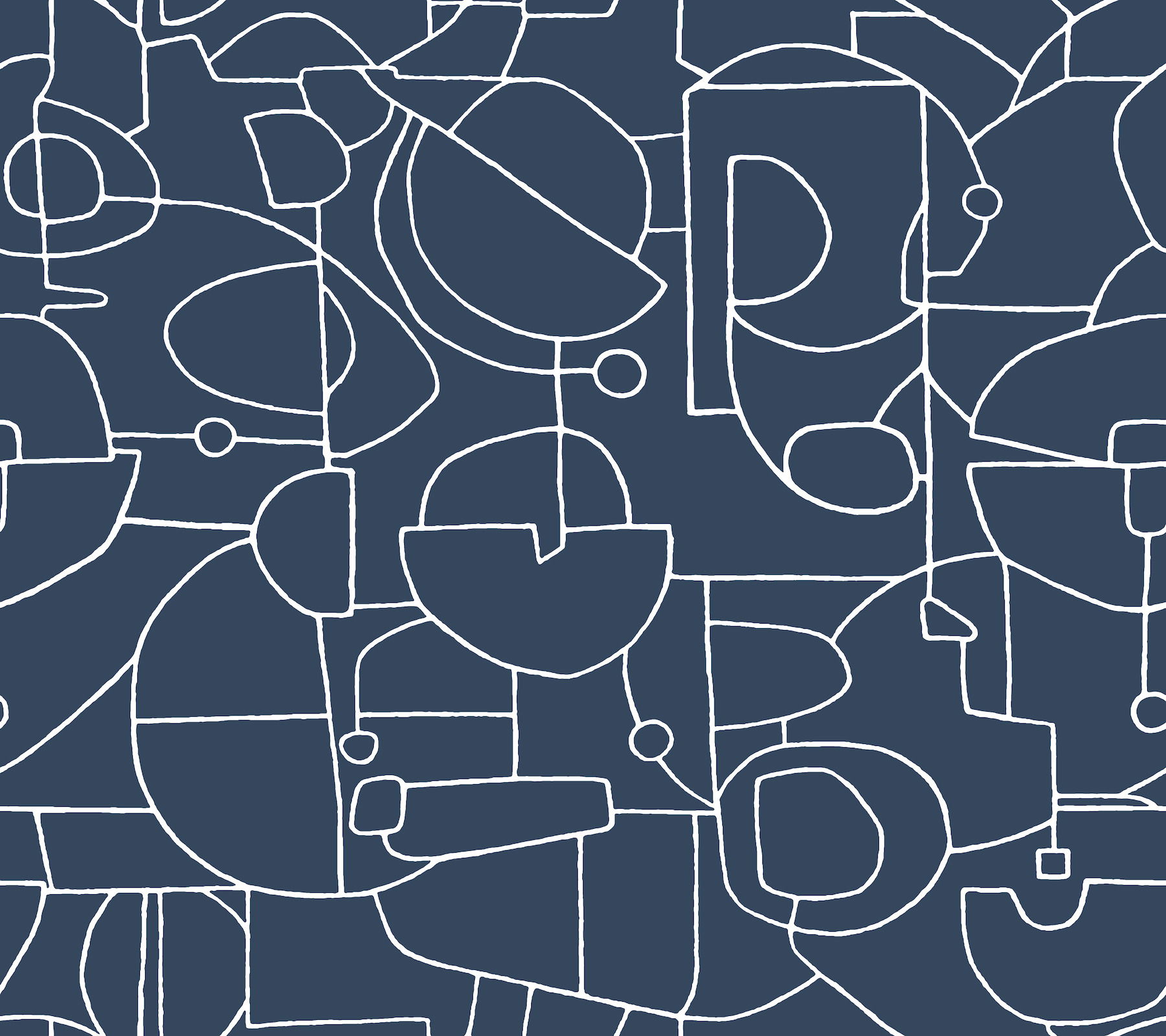 Robotics Navy Peel & Stick Wallpaper large image 