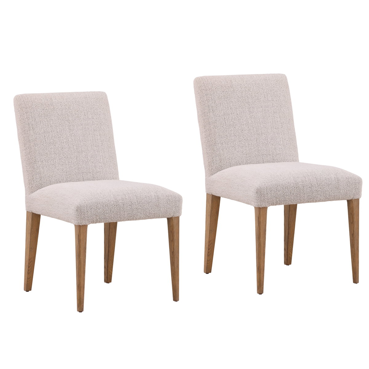 Larkin Dining Chair Set of 2 Taupe, by Dovetail, 20.5" width x 34.5" height x 26" depth View 1