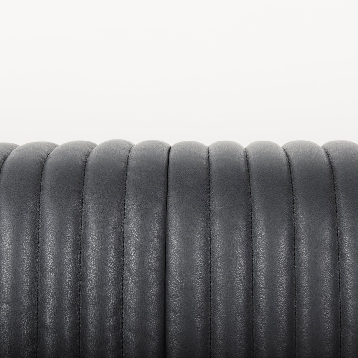 Ricciardo 82.5W Black Leather Wrapped Three Seater Sofa, Sofas & Sectional by Mercana, 82.5" length x 38.5" width x 26.5" height View 8