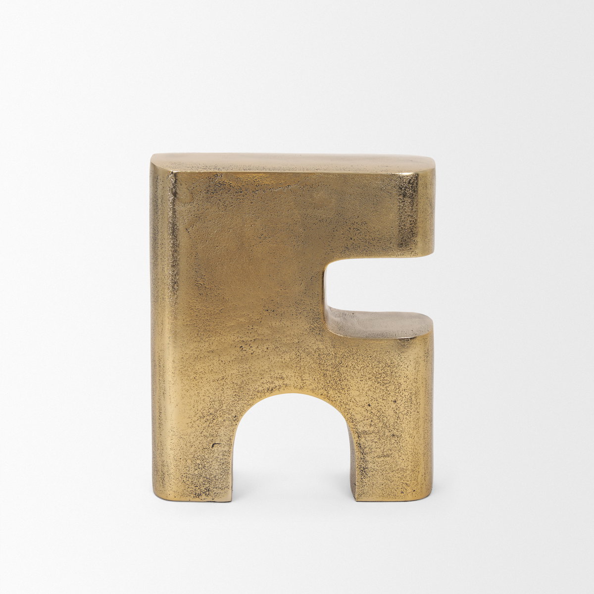 Renni Antiqued Brass Large Decorative Sculpture, Decorative Object by Mercana, 8.5" length x 2.75" width x 9.75" height View 3