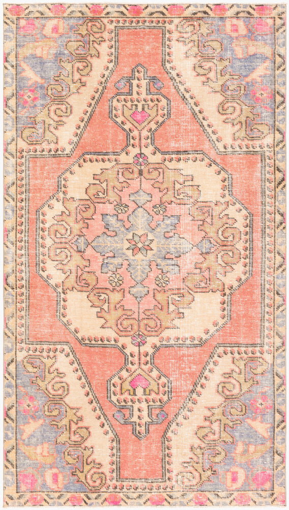 Antique One of a Kind Handmade Rug, by Surya, 7'6" length x 4'3" width