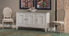 Louis Xvi Buffet,White/White,Gray Quartz, Cabinets & Sideboard by Sarreid, 60" length x 18" width x 34" height thumbnail 14