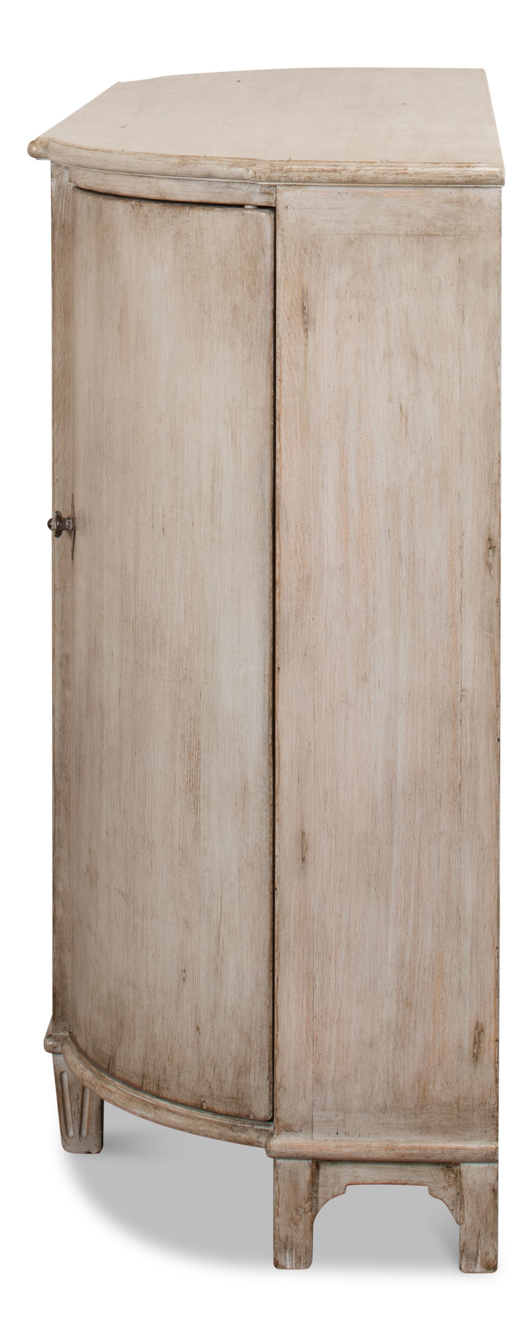 Brooks Demilune, Stone Grey, Cabinets & Sideboard by Sarreid, 63" length x 20" width x 45" height View 4