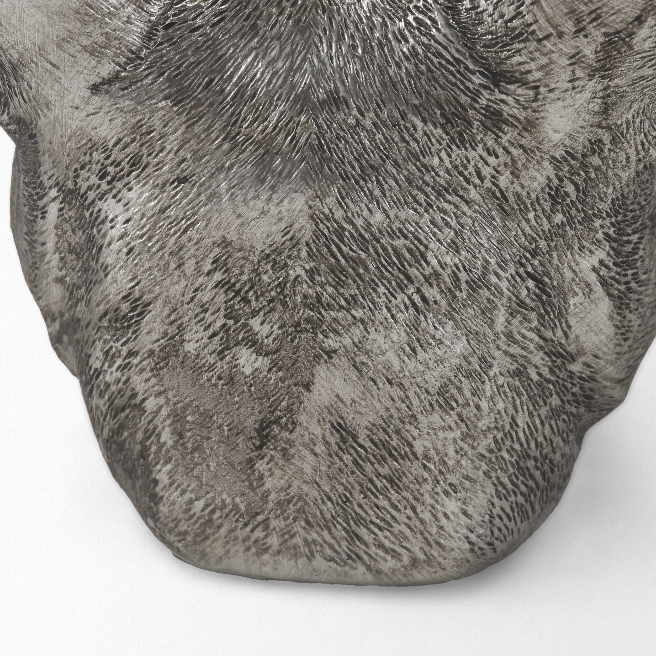 Bruno (Set of 2) 5L x 5W Silver American Bulldog Bookends, by Mercana, 4.84" length x 4.72" width x 5.51" height View 12