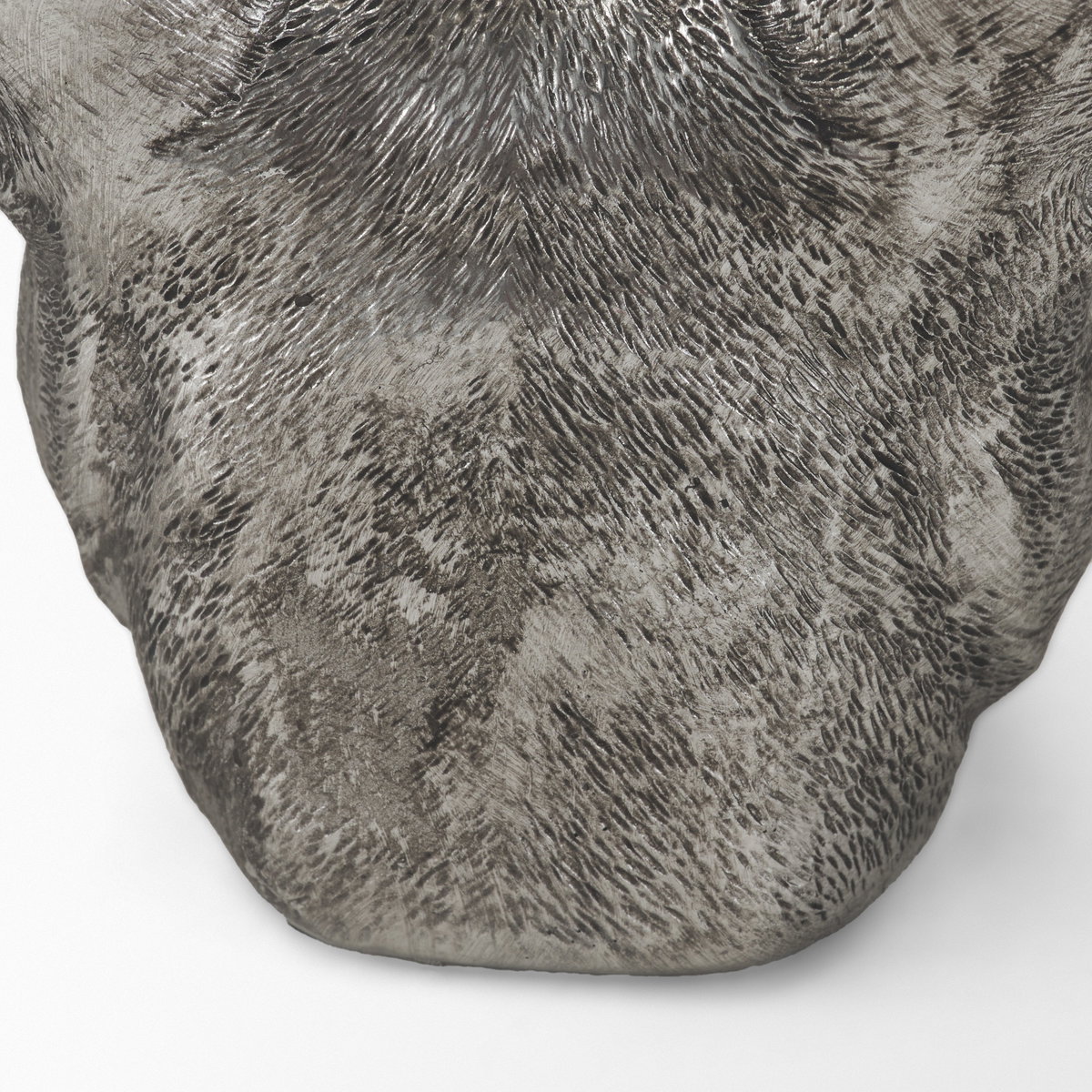 Bruno (Set of 2) 5L x 5W Silver American Bulldog Bookends, by Mercana, 4.84" length x 4.72" width x 5.51" height View 12