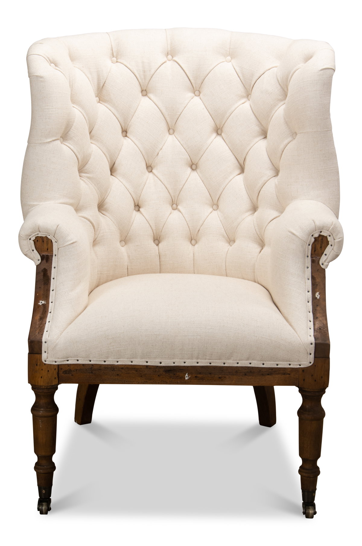 Irish Chair, by Sarreid, 2'9" length x 2'8" width x 3'8" height View 2